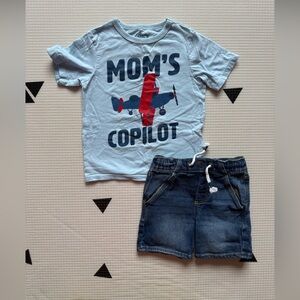Children's Place|Baby boy,toddler summer set,Light Blue Tee MOMS COPILOT•••3-4T